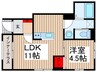 仮）リーブルファイン藤の牛島 1LDKの間取り