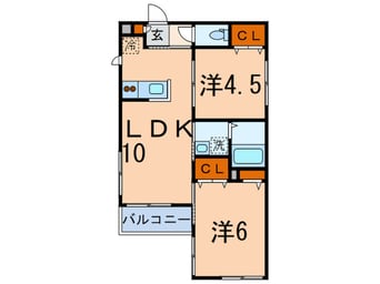 間取図 ディモ－ラ・ビアンカ