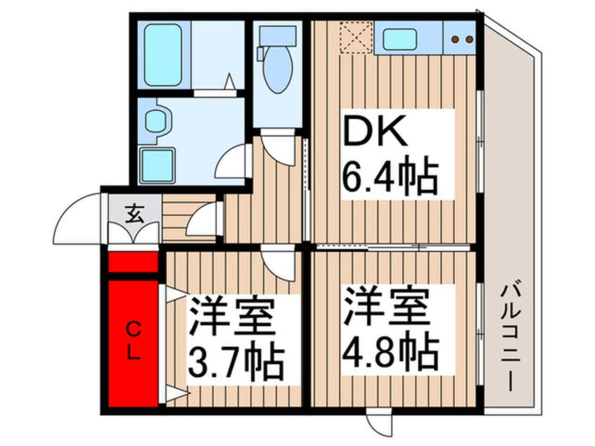 間取図 ダイヤモンドクレスト南柏