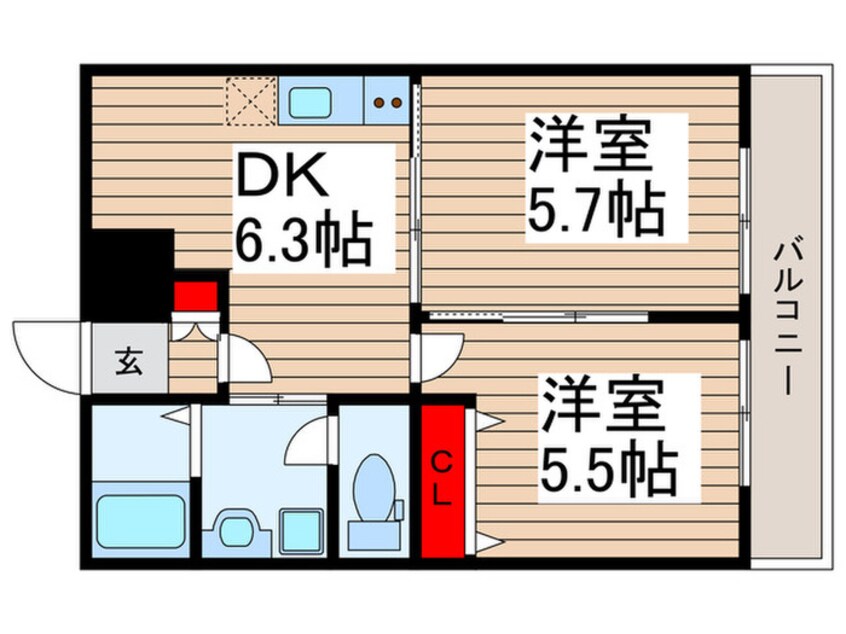 間取図 ダイヤモンドクレスト南柏