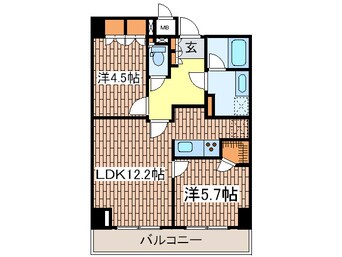 間取図 レジディア杉並方南町