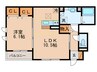 メゾンクレスト　Ⅱ 1LDKの間取り