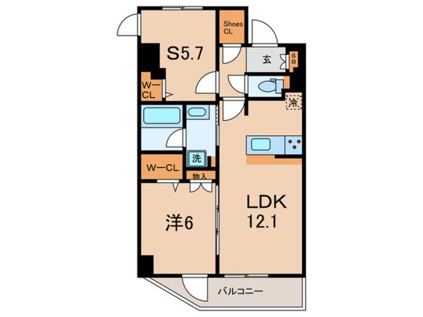 間取図 ドゥーエ板橋区役所前