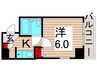 ドミ－ル 1Kの間取り