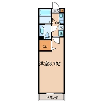 間取図 ＣＯＲＡＬ ＭＩＺＵＥ(ｺ-ﾗﾙﾐｽﾞｴ