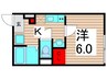 リアン亀有 1Kの間取り
