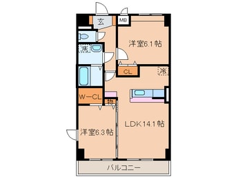 間取図 ベル　アンジュ