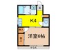 ＳＴＳハイムⅡ 1Kの間取り