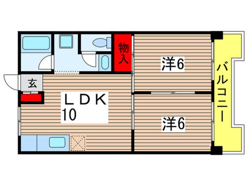 間取図 城山コーポ