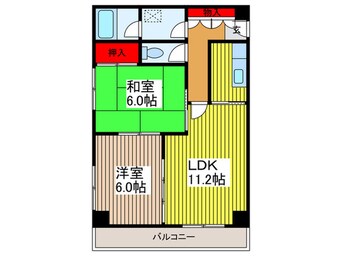 間取図 第五福原ビル