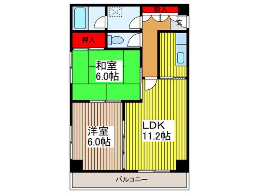 間取図 第五福原ビル