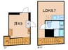 Ra　Grande　YOTSUYA 1LDKの間取り