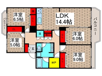 間取図 フドウ西船橋ハイツ1号棟(205)