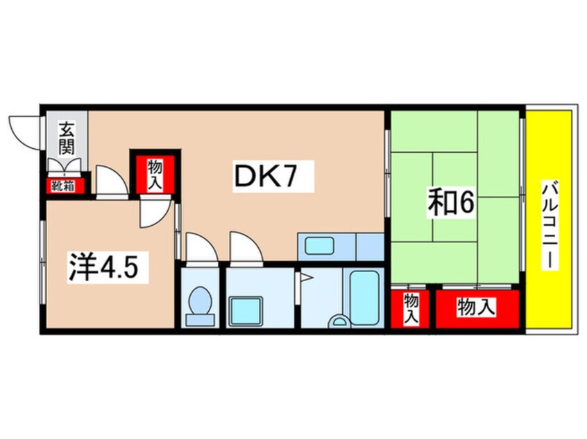 間取図 シティーハイムＡＮ