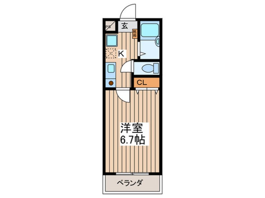 間取図 JC SOUTH SHIKI 295