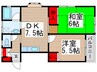 サイレントハイム 2DKの間取り