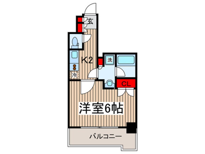 間取図 グラントゥル－ス門前仲町(502)