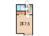 イースタンプラザひばりヶ丘 1Kの間取り