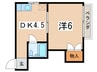 井上ハイツ 1DKの間取り