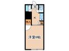 クロノス南矢名２番館 1Kの間取り