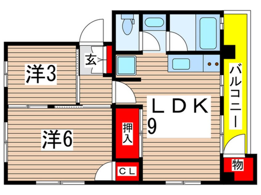 間取図 レイクハイム１