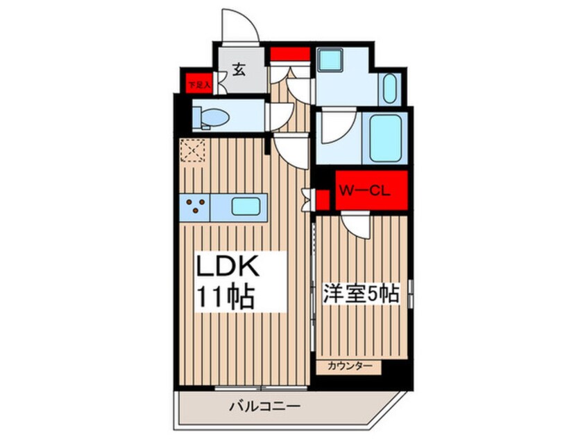 間取図 QUALITAS本所吾妻橋