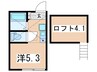 Ｇ・Ａヒルズ南万騎が原 1Rの間取り