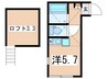 Ｇ・Ａヒルズ南万騎が原 1Rの間取り