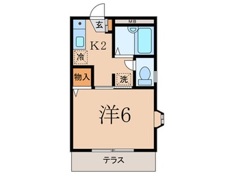 間取図 ラ・ミモゼ