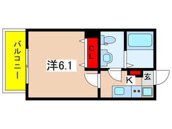 間取図 アノンテラス岡上