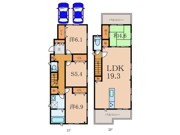 間取り図 関町北3丁目戸建