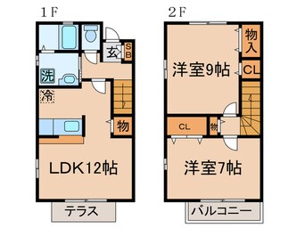 間取図 サンハイム中川Ⅱ