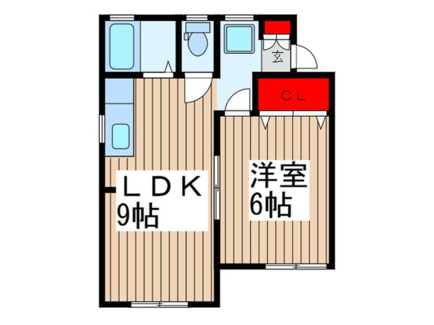 間取図 アビタシオン中川　Ⅰ