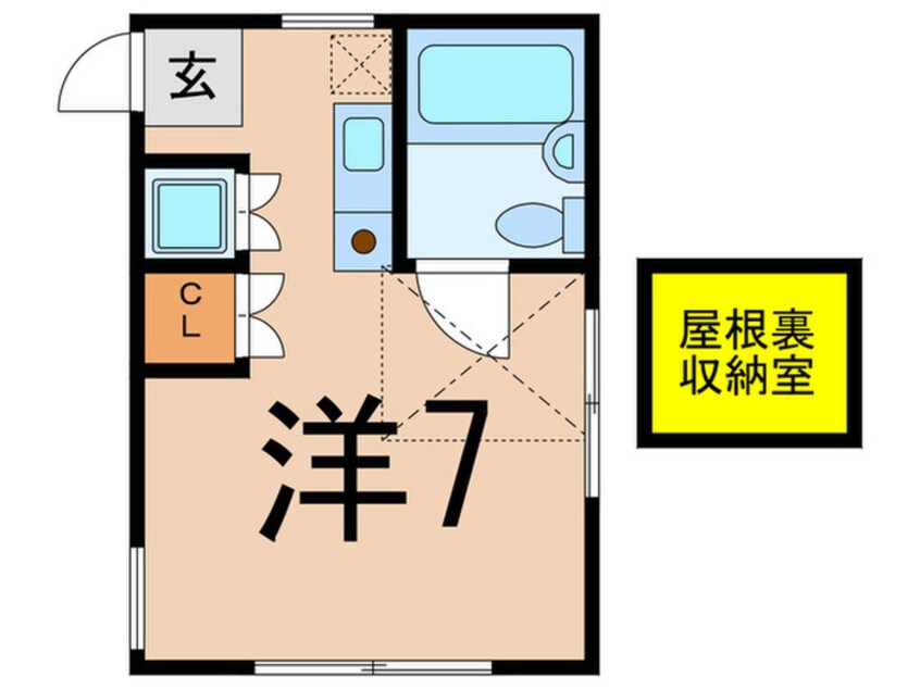 間取図 コンフォ－ト上高田