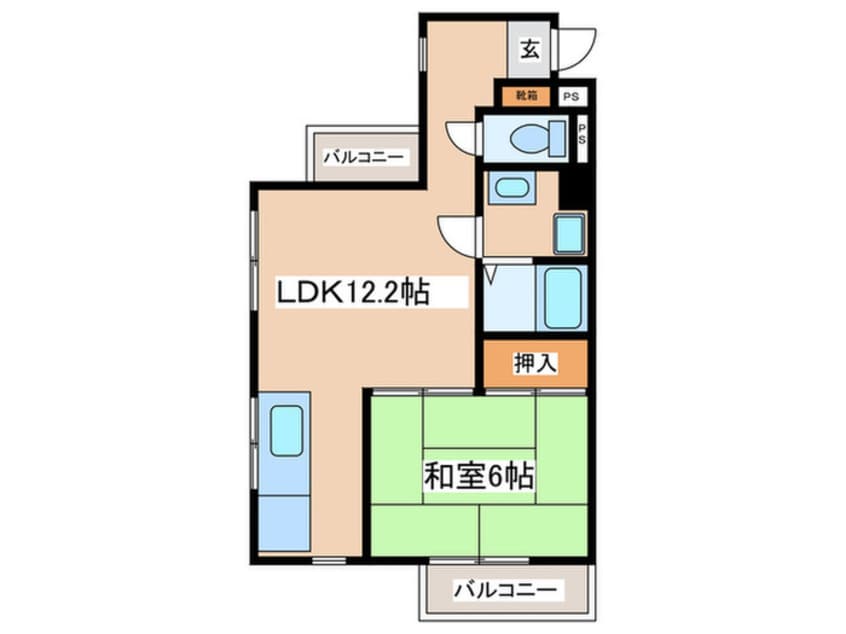 間取図 ダイヤモンド聖蹟