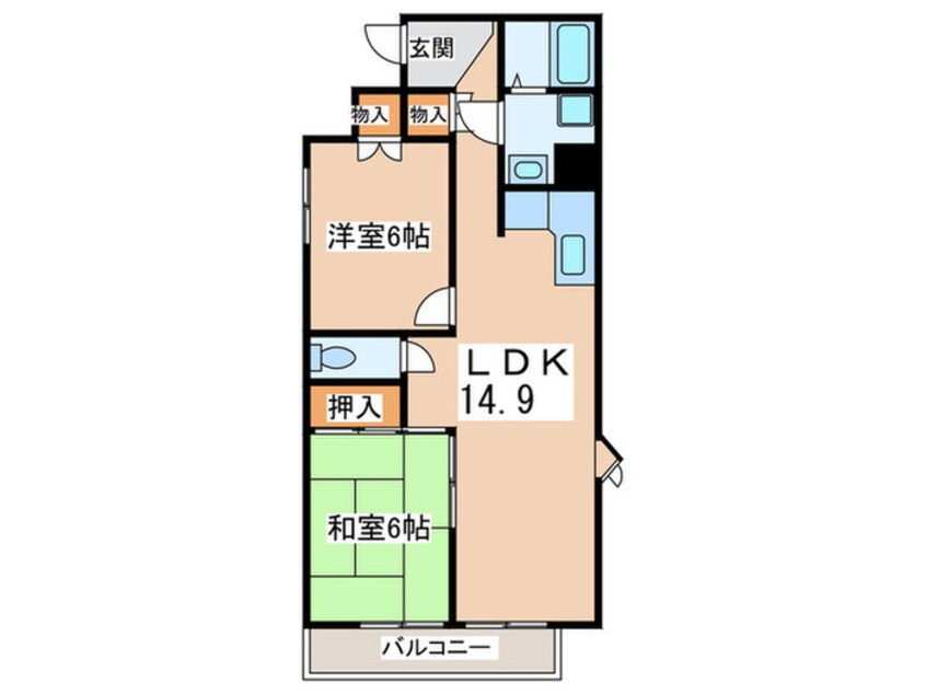 間取図 ダイヤモンド聖蹟