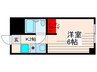 ﾒｿﾞﾝｼｬﾝﾌﾟﾙ3 1Rの間取り