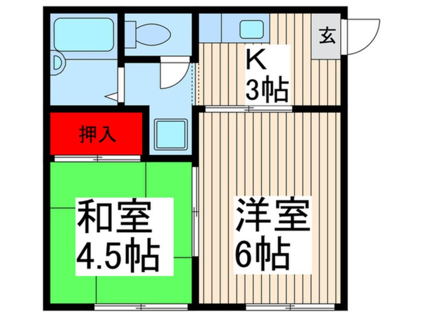 間取図 リヴェ－ルＩＷＡＩ