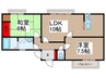 リヴェ－ルＩＷＡＩ 2LDKの間取り