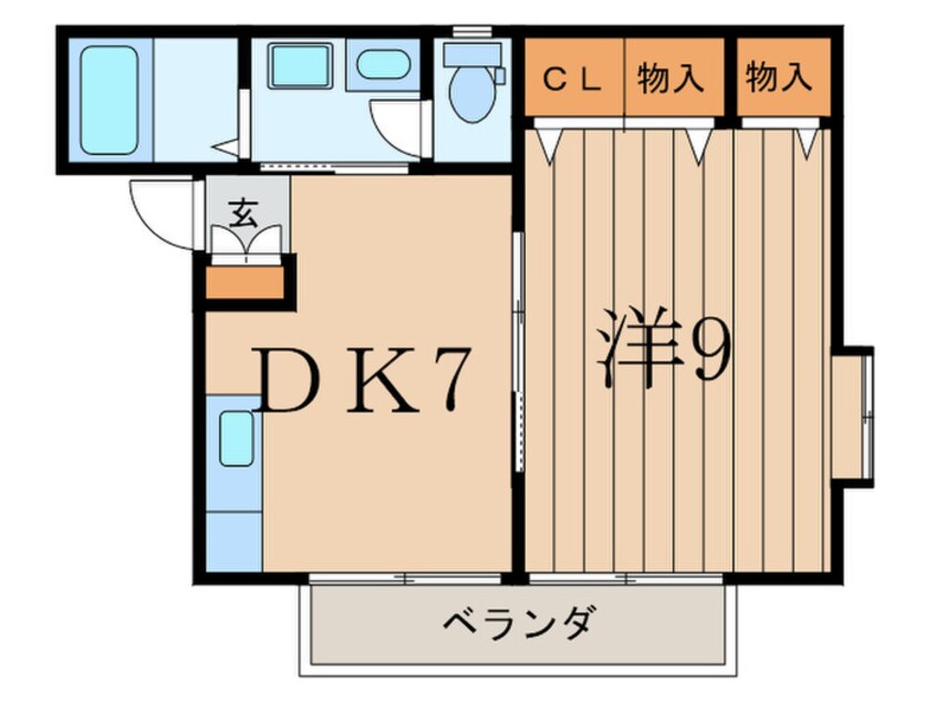 間取図 ヴィーブル玉川