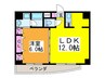 グリ－ンフィ－ルド小竹向原 1LDKの間取り