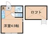 グレースミニヨン 1Rの間取り