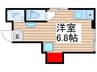 ブライト 1Rの間取り