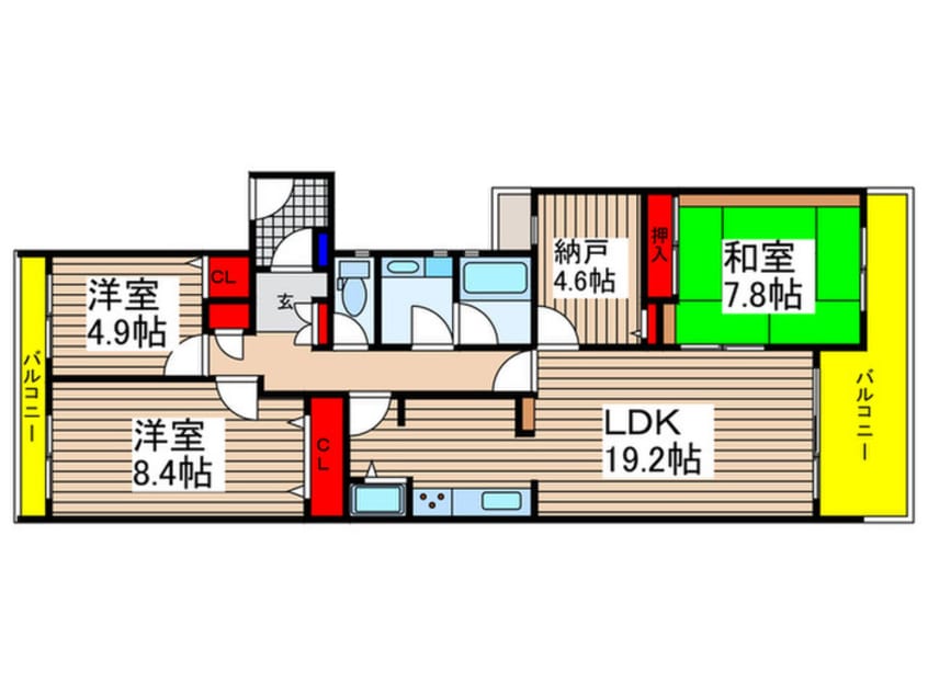 間取図 リブレス佐倉