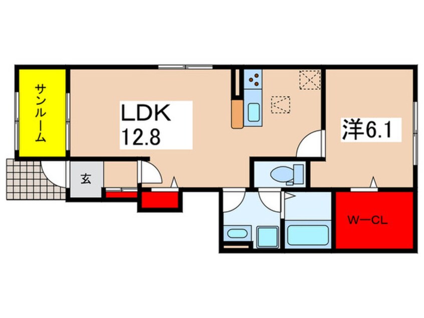 間取図 H5　レジデンス