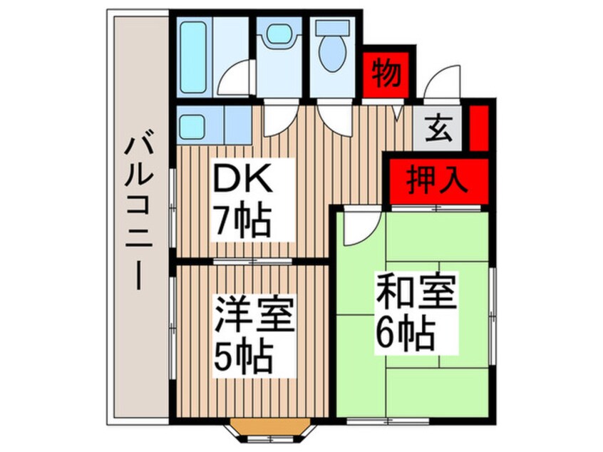 間取図 クレッセント川口元郷