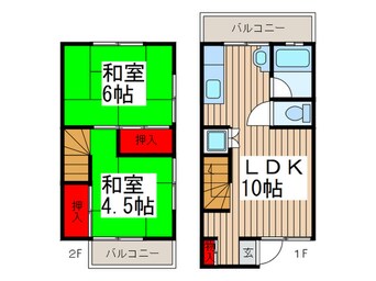 間取図 テラス岩沢