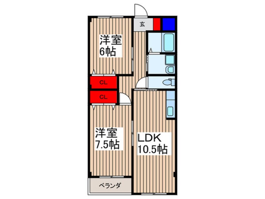 間取図 ロハス ヴィラ・ケイ