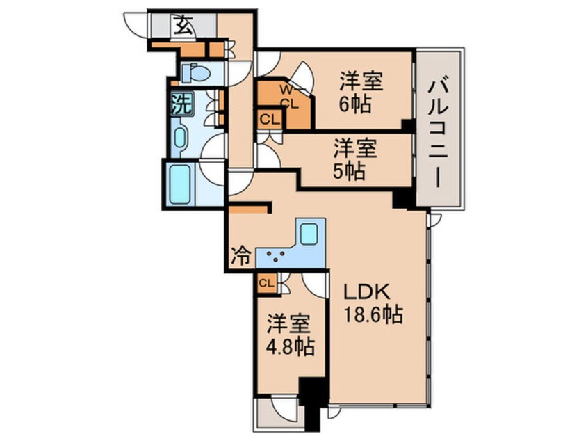 間取図 MID　TOWER　GRAND(1406)