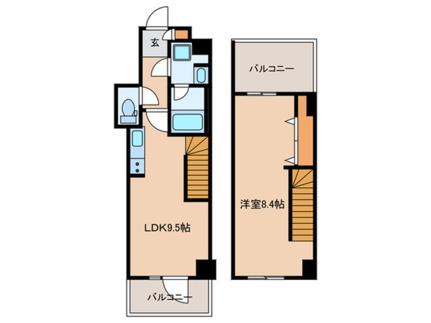 間取図 ミレドゥーエ神楽坂